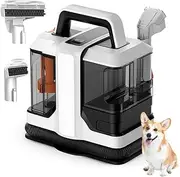 Portable Carpet Spot Cleaner, 450W Handheld Sofa Carpet Cleaner, 15KPA Powerful Deep Spot Cleaning, Suitable for Pet Carpet, Area Rugs, Sofa, Car Seats with Dual Size Brush Heads