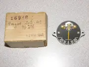 NOS PEUGEOT 202 402 AMPERES AMMETER GAUGE FACE & NEEDLE 26986 7J-3/N 1947