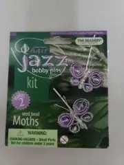The Beadery - Hair Jazz Bobby Pins - Purple Butterflies Makes 2