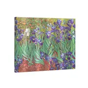 Van Gogh's Irises, Guest Book Unlined Journal