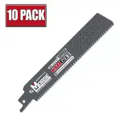 6" x 8 TPI Morse CTR Carbide Tipped Heavy Duty Reciprocating Saw Blade - 10 Pack