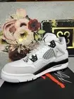 Air Jordan 4 Military Black GS White Grey 408452-111 SZ 7Y new in box