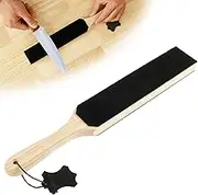 Double Sided Diamond Leather Strop for Knife Sharpening, Practical Leather Strop Kit, Portable Knife Stropping Kit, Strop Block Stropping Leather for Woodworking Chisels
