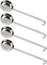 ADOCARN Stainless Steel Ladle Set Pizza Sauce Soup Serving Spoon Cereal Scoop Seasoning Tool Measuring Spoon for Cooking