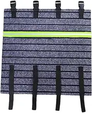 Rv Step Cover, Step Carpet, Trailer Step Mat, Reflective Safety Strip, Non-Slip Adjustable Grip, Ideal for Rv Camping Outdoor Entry, 18x18 Inch Black Polyester 1 Pack