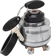 Ignition Switch, Aluminum Alloy Ignition Key Switch, Ignition Starter Switch with Keys, Ignition Lock Switch Replacement for Tractor 1010 1020 1030 1035