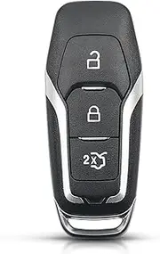 FLJKCT 3 4 5 Buttons Smart Key Remote Car Key Shell,for Ford Edge Explorer Fusion 2015-2017