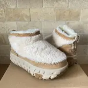 UGG VENTURE DAZE ULTRA MINI COZY PLATFORM NATURAL BOOTS MEN SIZE US 5 / WOMEN 6