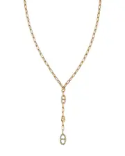 Bloomingdale's Fine Collection Diamond Link Lariat Necklace in 14K Yellow Gold, 0.50 ct.