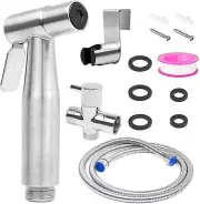 Rociador de bidé de mano para inodoro, presión de agua ajustable
