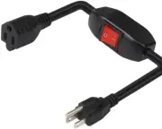Power Extension Cord with on off Switch 3-Prong 3 Outlet Household Switchable Po