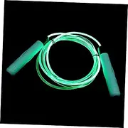 LOORGVEL 1Pc Adjustable LED Glowing Jump Rope for Outdoor Exercise Portable Night Skipping Rope for Cardio and Durable Material Lightweight and Comfortable Handles