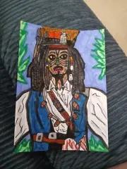 Drawing Jack Sparrow Cannibal Pirates Of The Caribbean Dead Man's Chest Depp Art