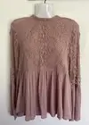 American Eagle Mauve Ruffle Top Small