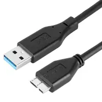 在飛比找Yahoo!奇摩拍賣優惠-USB3.0 Type-A公對Micro-B 硬碟數據線 移