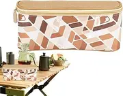 Camping Organizer Bag, Camping Lamp Storage Bag, Portable Small Lamp Organizer, Detachable Handle, Camping Accessories, Hiking Bag with Compartments for Easy Lamp Storage