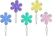 Embroidery Needle Threader Tool Plastic Flower Head Sewing Machine Needle 5pcs