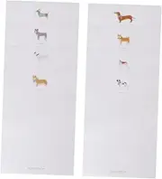 UTHCLO 8set Cartoon Animal Writing Paper Cute Dog Pattern Kraft Paper for Letters Notes Arts Crafts Stationery for Home Office and School Random Style
