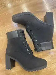 TIMBERLAND WOMEN'S ALLINGTON 6 '' INCH BOOT BLACK NUBUCK A1JVB ALL SIZES