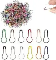 Gourd Safety Pins, 1000 Pieces, Mixed Macaron Colours, 2 cm Metal Pins for Crafts and DIY Projects (1000)