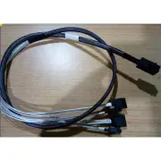1m 12Gb SAS3 Cable for AMPHENOL MINISAS HD SFF-8643 TO 4 SATA Cable