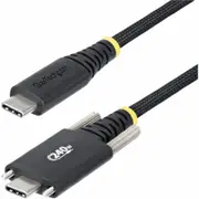 StarTech.com 6.6ft (2m) USB-C Charging Cable, Side Screw Locking, 240W (5A) PD EPR, Silicone Jacket w/Braid, Rugged USB 2.0 Cord, USB-IF - Side Screw