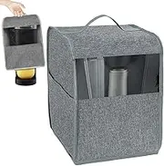 Coffee Maker Cover - Padded Polyester Layer Coffee System | Mesh Side Pockets Coffee Maker Dust Cover | Machine Cover For Kitchen an Organized Coffee Area