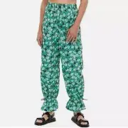 Diane Von Furstenberg Pants Womens Jazz Dot Green Cargo DVF Target