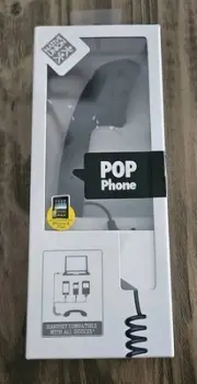 Native Union POP Retro Headset BLACK for iPhone, Ipad, Smartphones, Computers