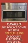 Cavallo CMO60SBG 900W Contempo Microwave Combi RRP 1699