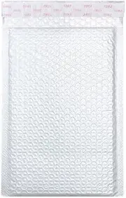 AIMALL 50X Packing Bubble Mailer Self Adhesive Sealing Pearlescent Film Shipping Pouch，Self-Sealing & Water-Resistant Shipping Pouches
