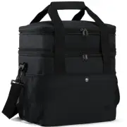 Large Lunch Cooler for Men Expandable Lunch Bag Insulated Dual Compartment Co...