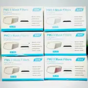 PM 2.5 Mask Filter Activated Carbon, Face Mask Safety 6PK 360 Pieces per Order