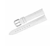 Snakeskin Leather Watch Straps Compatible with the Samsung Galaxy Watch FE - White