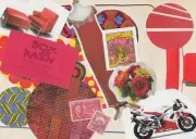 Junk Journal Paper Pack, 30+ Pieces, Cutouts, Reds, Vintage to Now, Card Making
