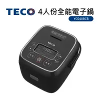 在飛比找momo購物網優惠-【TECO 東元】4人份全能電子鍋-黑色(YC0408CB)