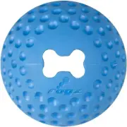 Boredom Buster Gumz Bounce Fetch Ball Dog Toy Blue Small