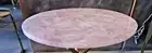 Handmade Round Coffee Table Top Made Of Natural Pink Rose Quartz Stone Decor