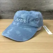 Blue Revival Hat Cap Strap Back Womens Blue Waves Adjustable NWT