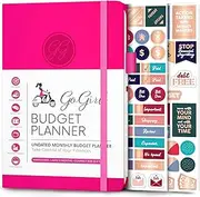 GoGirl 2020 Compact Budget Planner - Monthly Financial Planner Organizer - Expense Tracker Notebook Journal - Hot Pink