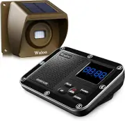 Wireless Solar Driveway Alarm, 1800ft Range, Motion Sensor, Rechargeable