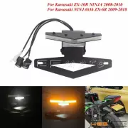 Tail Tidy License Plate LED Turn Signal Light For Kawasaki NINJA 636 ZX-6R ZX10R
