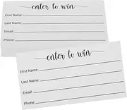 TEHAUX Blank Ballot Cards 100pcs Raffle Ticket Cards for Contests Auctions and Festivals