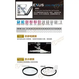 Marumi 95mm EXUS Lens Protect Mark II 保護鏡 防水抗油防靜電 相機專家 公司貨