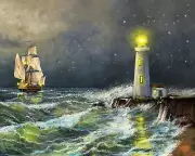 Lighthouse Paint by Numbers Kit for Adults Paint by Number Kits for Kids Canvas