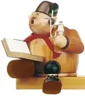German Incense Smoker Edge stool - Story teller - 15 cm / 6 inch - KWO