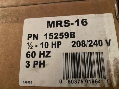 Insinkerator MRS-16 Control 15259B - Geniune OEM (NEW)