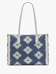 Market Spaced Spade Flower Canvas Medium Tote