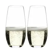 RIEDEL O Series Crystal Glass 2-Piece Champagne Glass Set 264ml