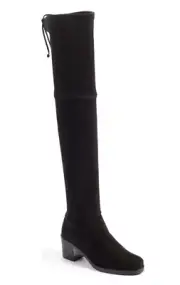 Stuart Weitzman Elevated Over The Knee Stretch Suede Boots Highland Midland NEW